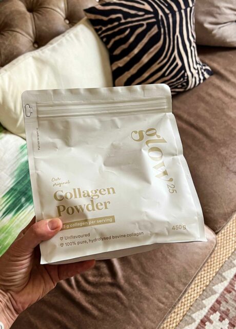 Glow Collagen Pulver im Beutel für tägliche Routine
