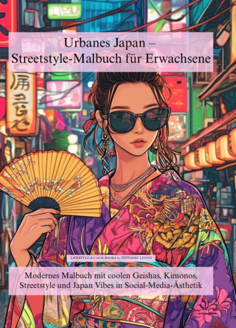 Urbanes Japan - Streetstyle Malbuch für Erwachsene