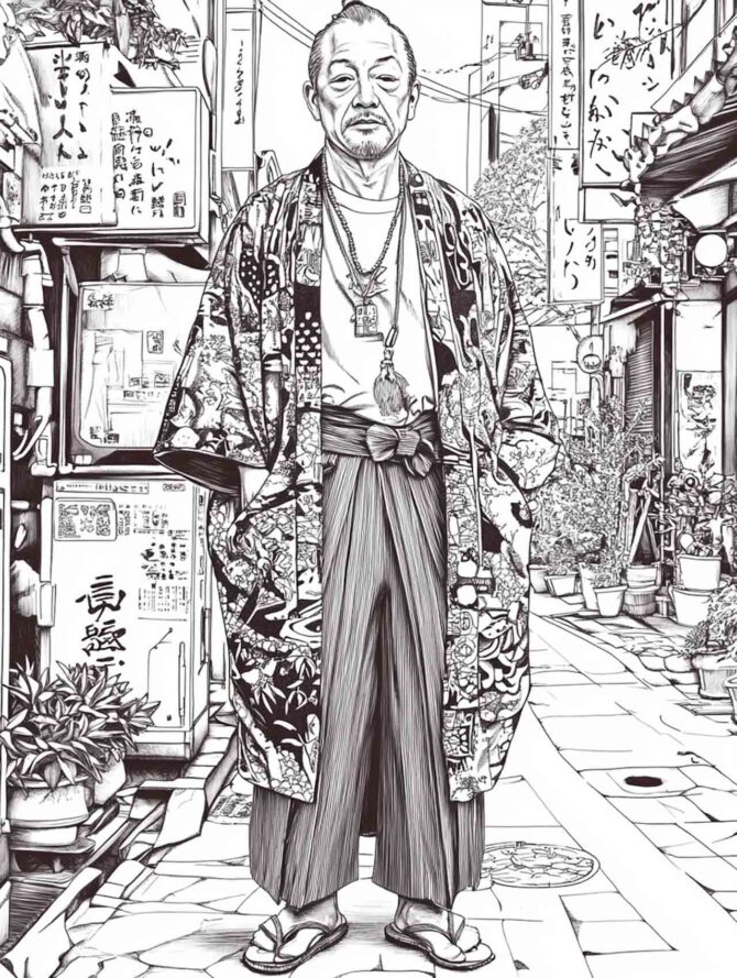 Urbanes Japan - Streetstyle Malbuch für Erwachsene – Bild 6