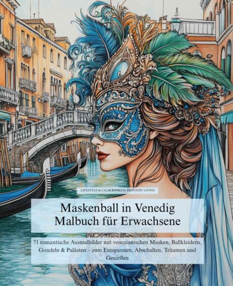 Maskenball in Venedig - Malbuch für Erwachsene