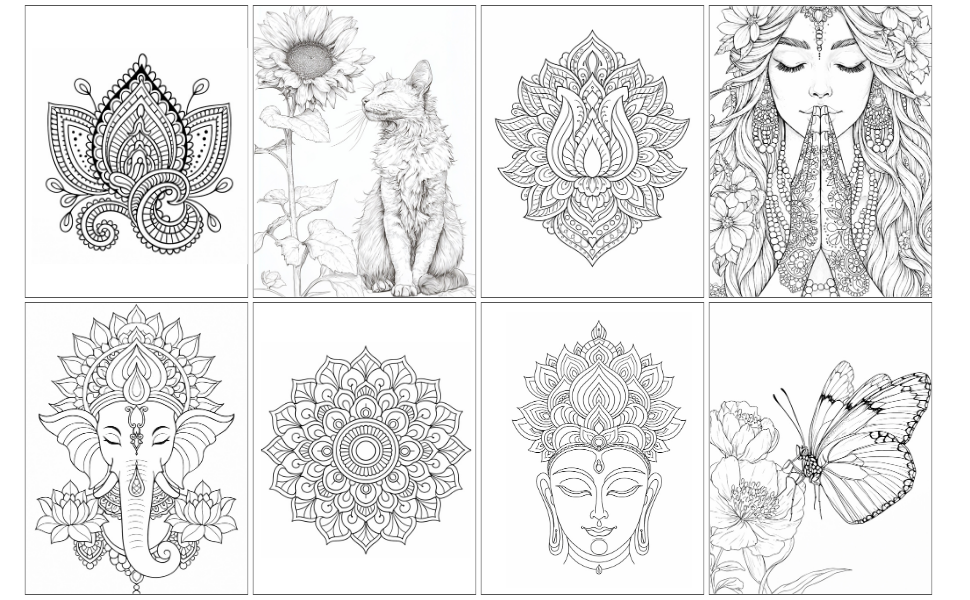 Stressabbau Malbuch für Erwachsene (Kopie) – Bild 2