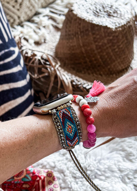 Nahaufnahme Apple Watch Boho Armband