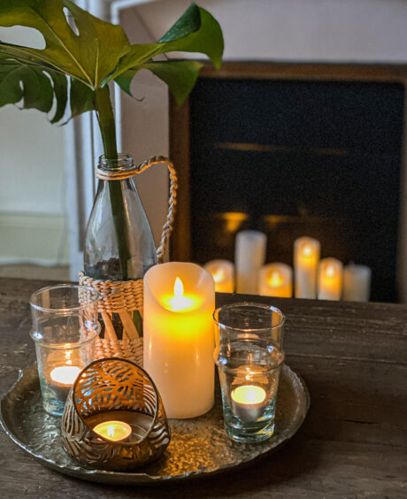 LED-Kerzen Set Ø 8 cm