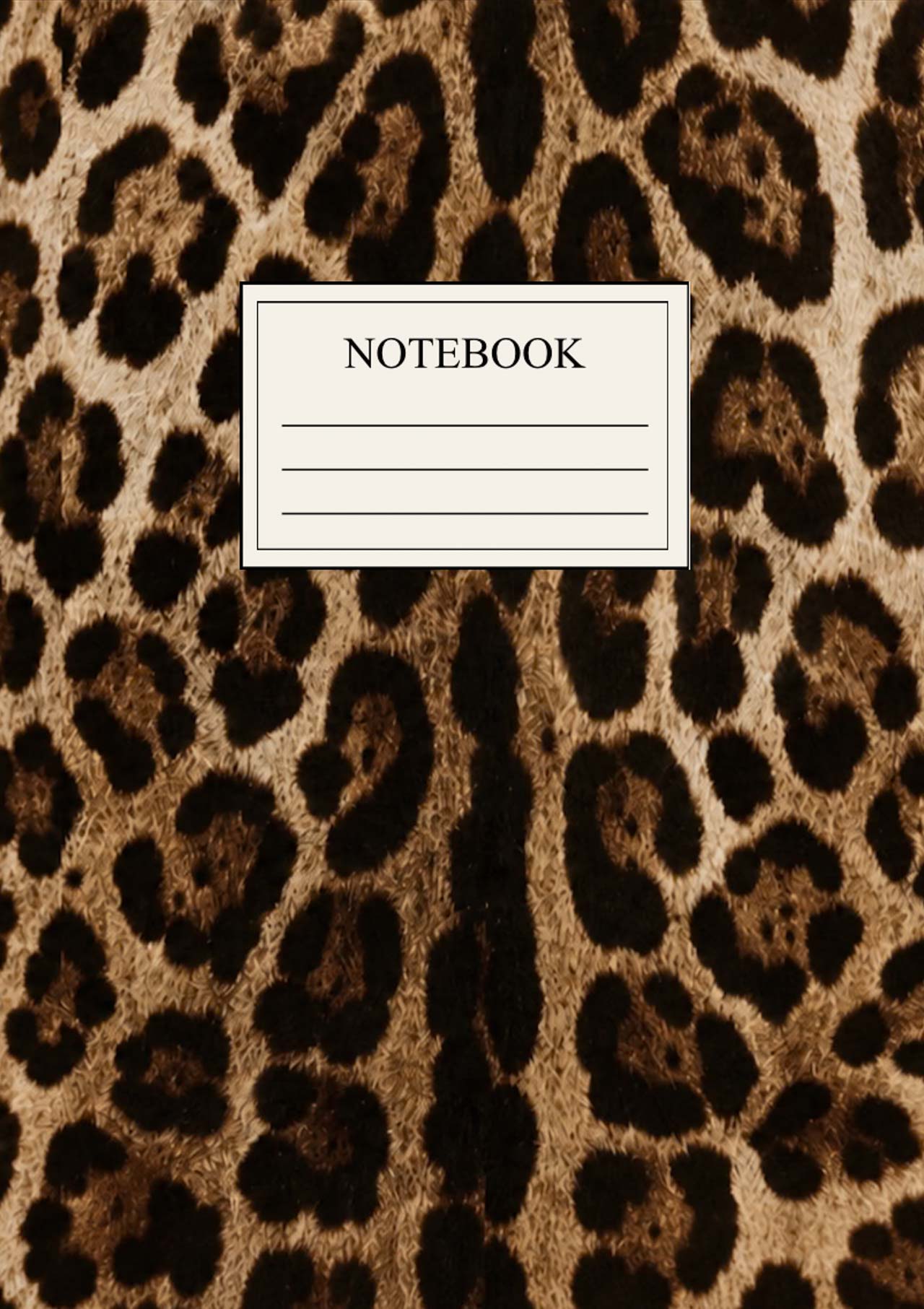 Leopard Wild Notizbuch A5