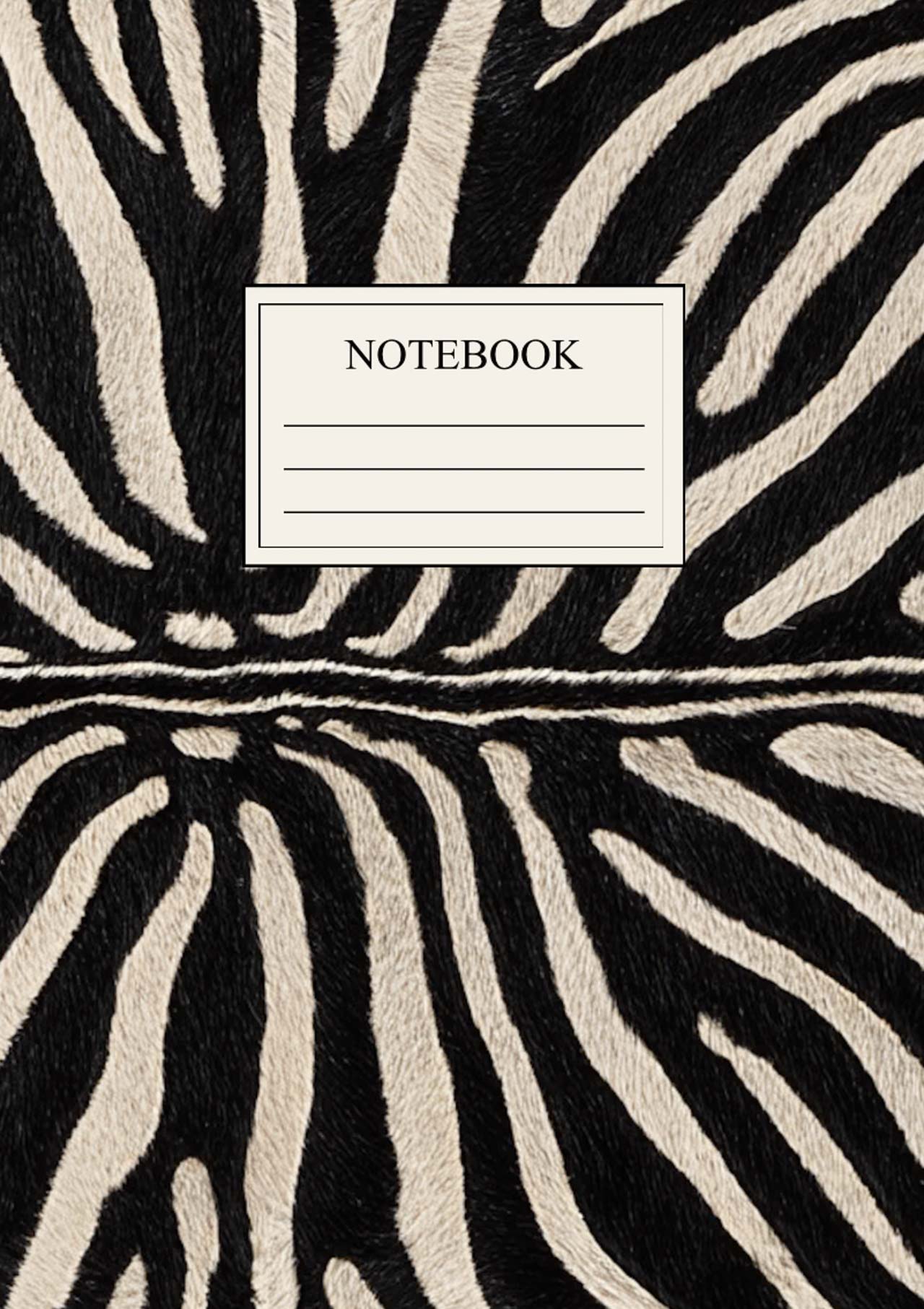 Zebra Wild Notizbuch A5