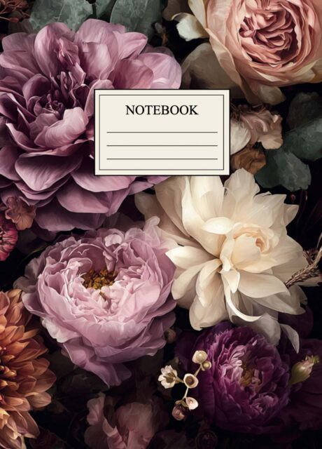 Notizbuch A5 Blumen Design – Soft Peonies